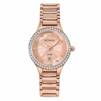 Bonia Elegance BNB10700-2573S Rose Gold Stainless Steel Women Watch
